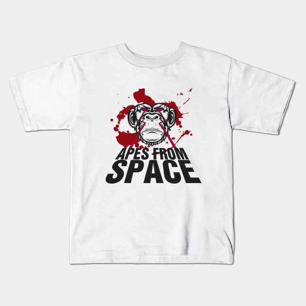 APES FROM SPACE #1 Kids T-Shirt by RickTurner